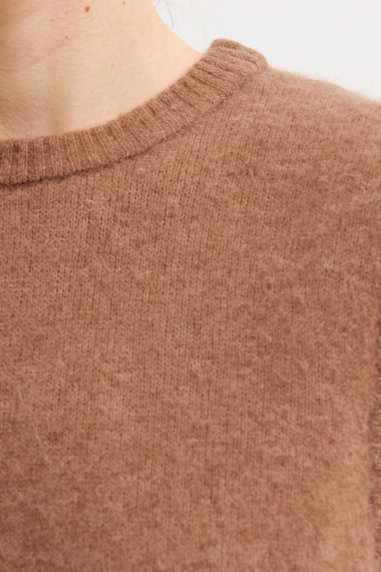 American Vintage kamizelka z dodatkiem wełny VITO18L brązowy