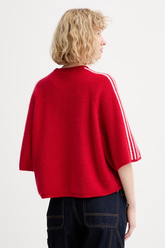 Odzież American Vintage sweter z domieszką alpaki VITO18N czerwony