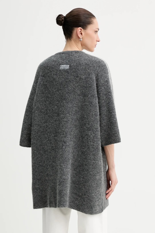 Odzież American Vintage kardigan z dodatkiem wełny VITO19K szary