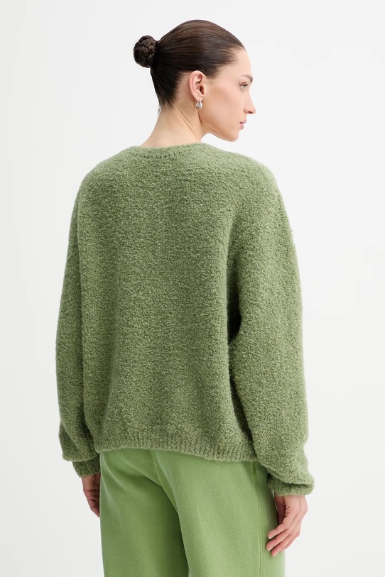 Odzież American Vintage kardigan z dodatkiem wełny ZOL19D zielony