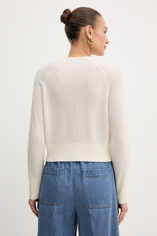 Odzież Forte Forte kardigan z domieszką kaszmiru 14652.my.knit beżowy