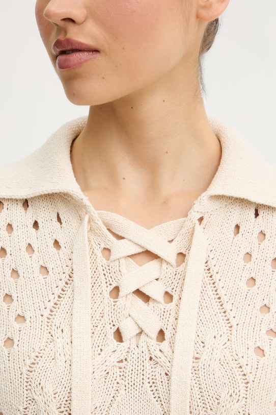 Πουλόβερ Twinset 261TP3492 μπεζ