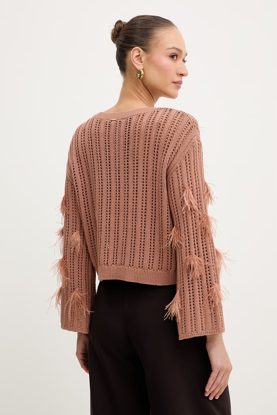 Odzież Twinset sweter 261TP3292 pomarańczowy