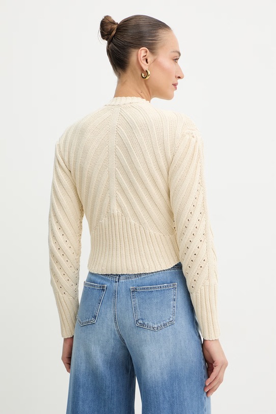 Odzież Twinset kardigan bawełniany 261TP3270 beżowy