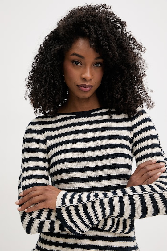 Twinset sweter damski z bawełną beżowy 261TP3221