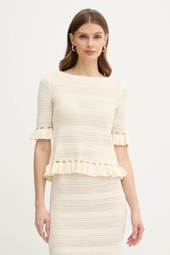 Twinset bluzka regular beżowy 261TP3082