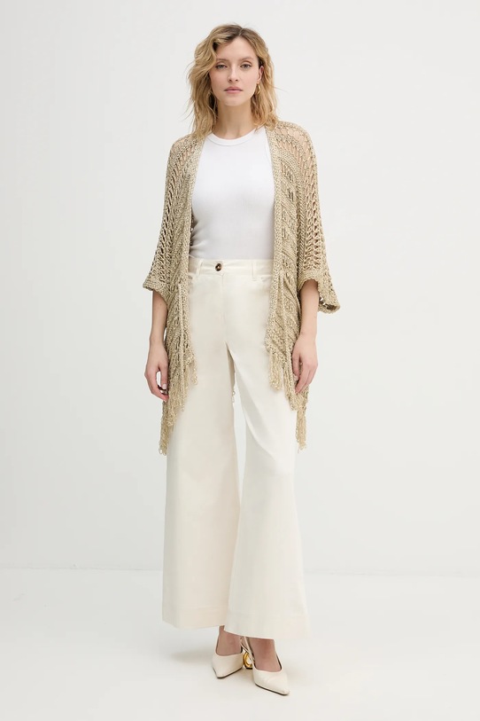 Twinset kardigan 261TA4340 beżowy SS26