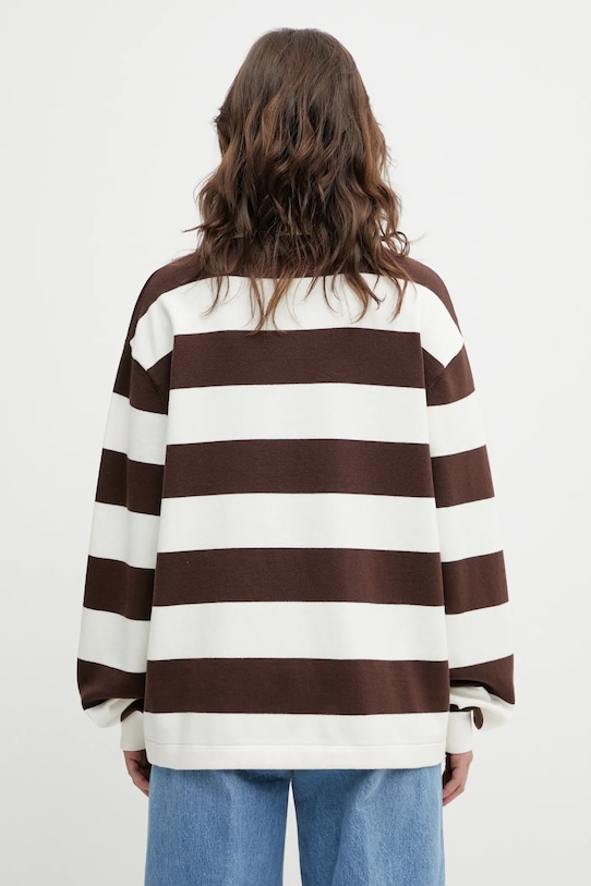 Odzież Axel Arigato sweter z dodatkiem wełny Rey Polo Sweater A3947003 brązowy