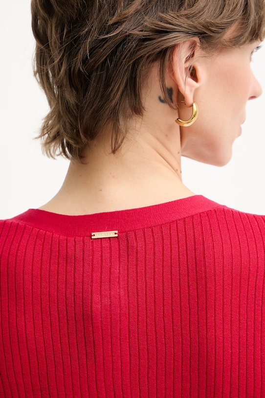 Twinset кардиган для женщин с добавлением шелка 261TT3182 красный