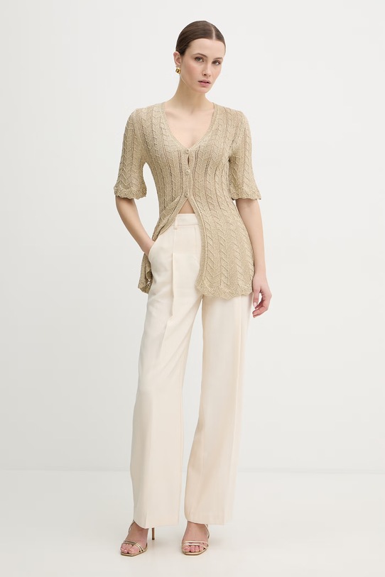 Twinset kardigan 261TT3320 beżowy SS26