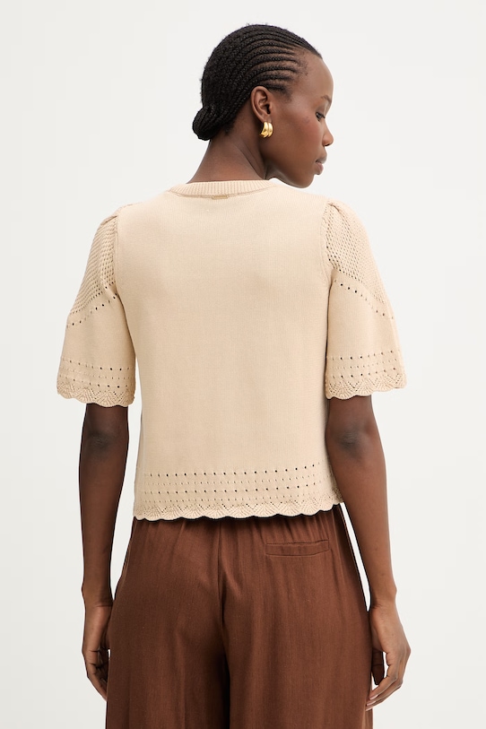 Odjeća Twinset pulover za žene od pamuka 261TT3081 bež