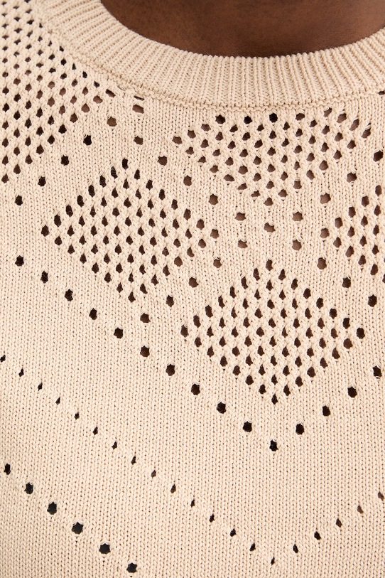 Twinset pulover za žene od pamuka 261TT3081 bež