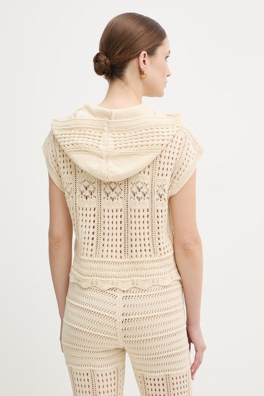 Odzież Twinset sweter bawełniany 261TT3261 beżowy