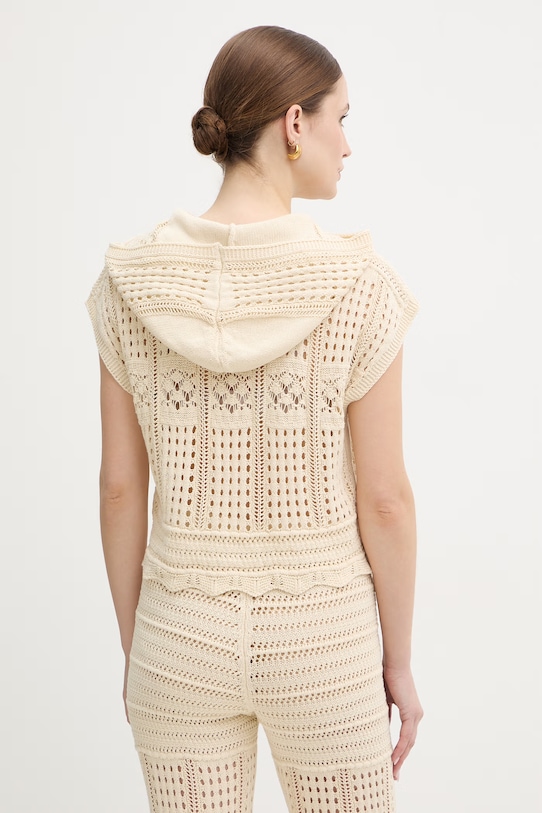 Odzież Twinset sweter bawełniany 261TT3261 beżowy