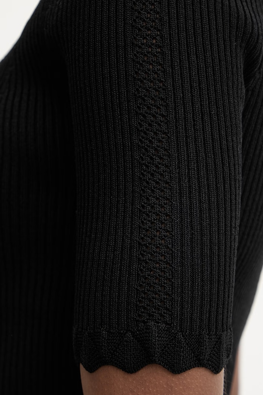 Twinset bluzka z falbanką damska z wiskozy 261TT3123