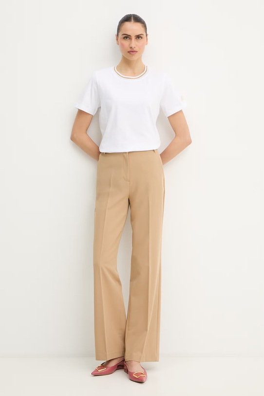 Luisa Spagnoli t-shirt bawełniany Balearica 543152 biały SS26