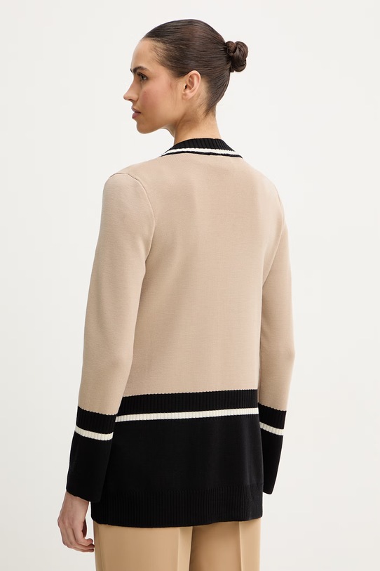 Odzież Luisa Spagnoli kardigan wełniany Marinetta 100291 beżowy