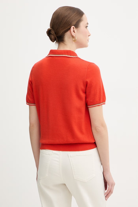 Odzież Luisa Spagnoli sweter wełniany Miconia 100295 pomarańczowy