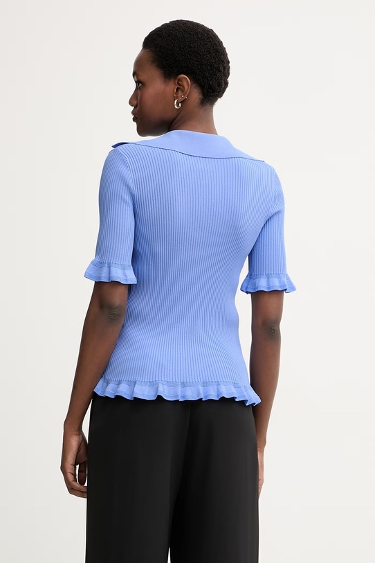 Odzież Luisa Spagnoli polo damskie z wiskozą Censito 100389 niebieski