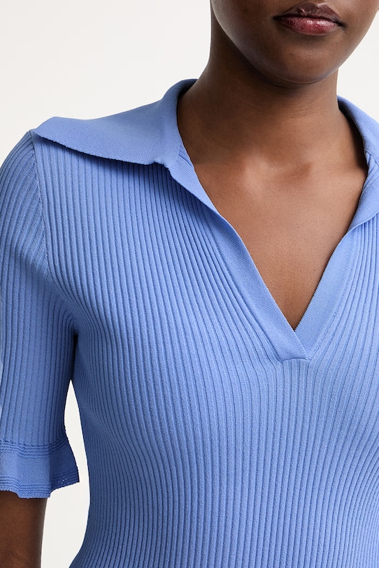 Luisa Spagnoli polo damskie z wiskozą Censito 100389 niebieski