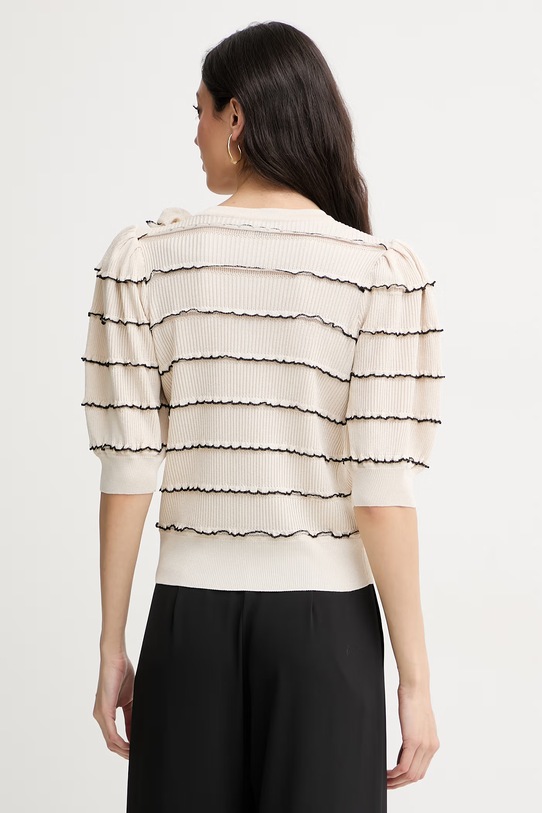 Oblečenie Luisa Spagnoli kardigán dámsky s viskózou Comuni 100380 béžová