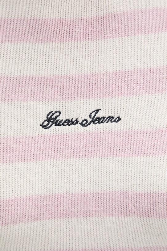 Guess Jeans sweter damski bawełniany W6GR00.Z3HM1 różowy