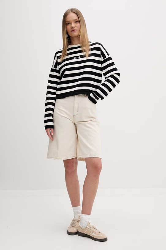 Guess Jeans sweter damski bawełniany W6GR00.Z3HM1 czarny SS26