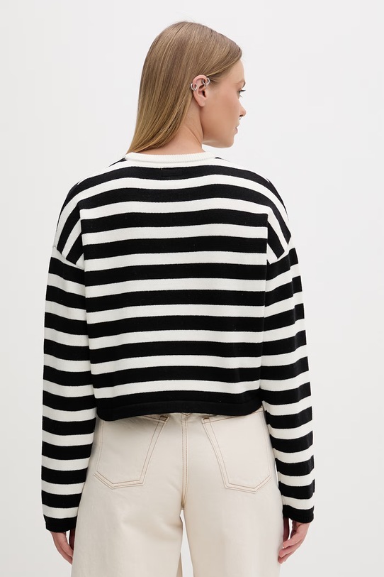 Odzież Guess Jeans sweter damski bawełniany W6GR00.Z3HM1 czarny