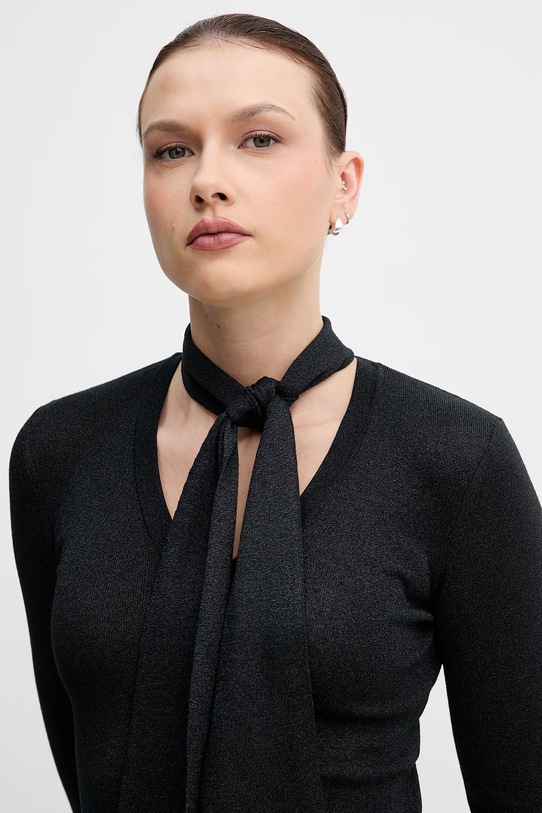 Sisley sveter dámsky s lyocellom čierna 14Z4L401I