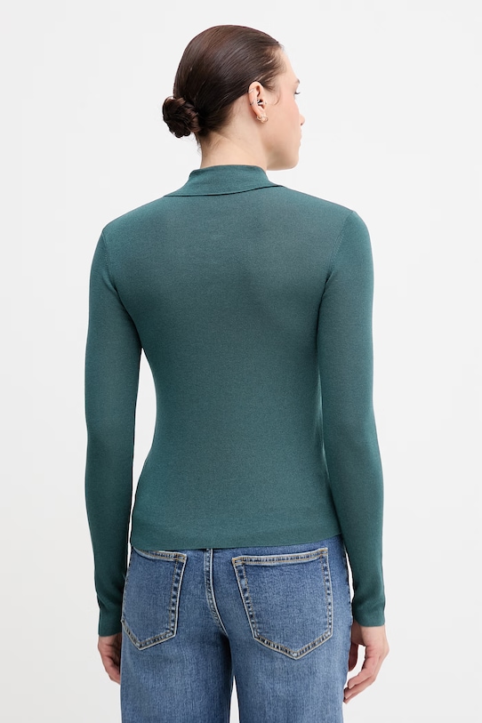 Odzież Sisley kardigan damski z lyocellem 14Z4L500U turkusowy