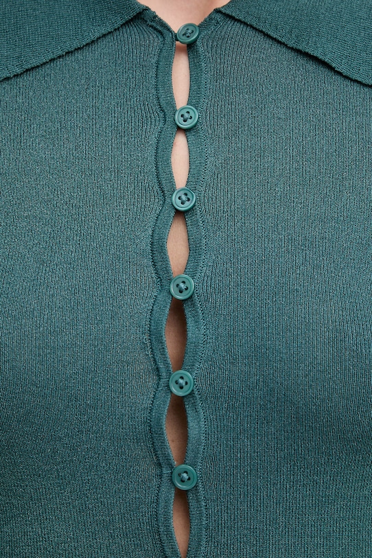 Sisley kardigan damski z lyocellem 14Z4L500U turkusowy