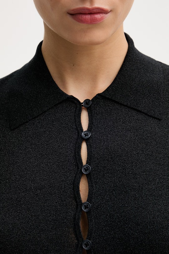 Sisley kardigan damski z lyocellem 14Z4L500U czarny