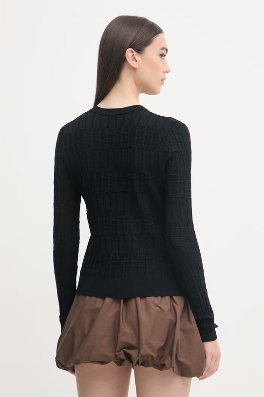 Îmbrăcăminte Sisley cardigan pentru femei, din vâscoză 16R2L5017 negru