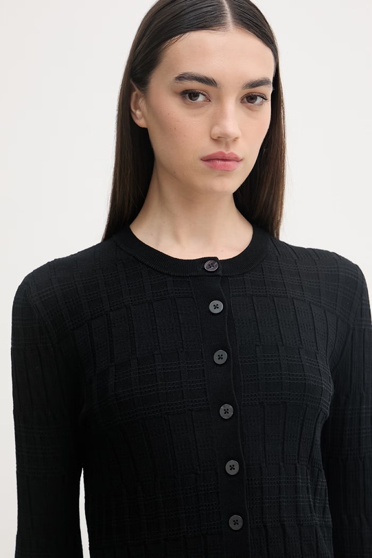 Sisley kardigan damski z wiskozy czarny 16R2L5017