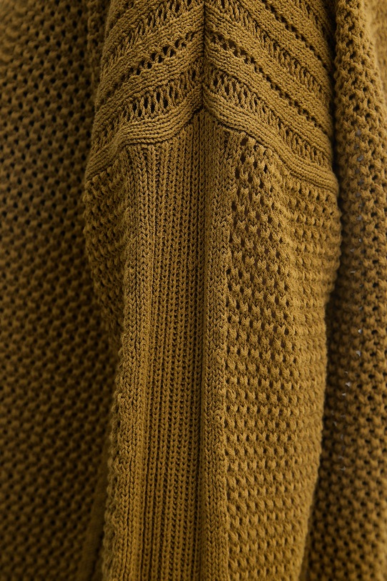 Sisley pulover za žene s pamukom 174WL107R zelena