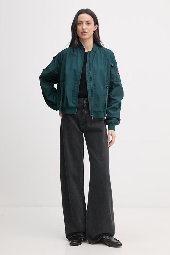 Sisley pulover za žene s pamukom 174WL107R crna SS26