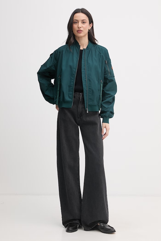 Sisley pulover za žene s pamukom 174WL107R crna SS26