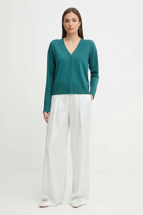 Sisley kardigan 17Q3L603J turkusowy SS26