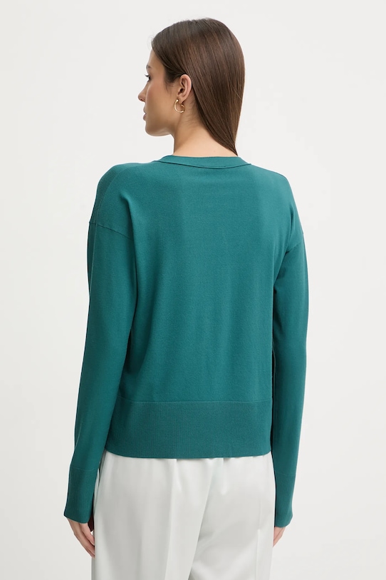 Odzież Sisley kardigan 17Q3L603J turkusowy