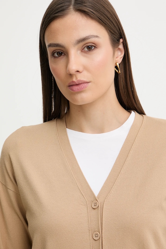 Sisley kardigan brązowy 17Q3L603J