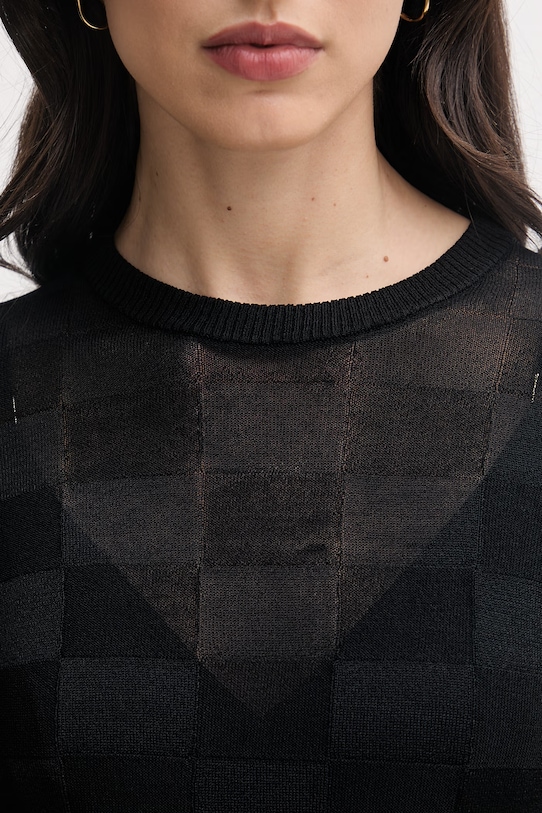 Sisley dámsky sveter s viskózou 1TJ1L107N čierna