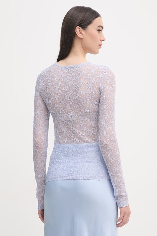 Odzież Sisley bluzka damska 3QZYL108L fioletowy