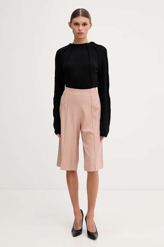 Sisley longsleeve damski 3XEPL108K czarny SS26