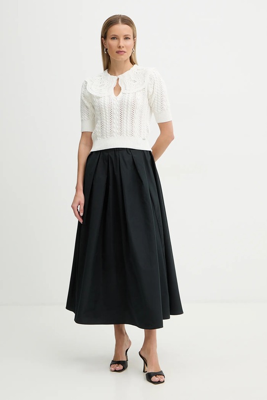 Fracomina sweter bawełniany FR26ST7015K48801 beżowy SS26