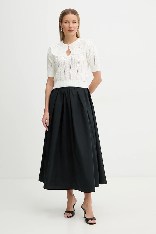 Fracomina sweter bawełniany FR26ST7015K48801 beżowy SS26