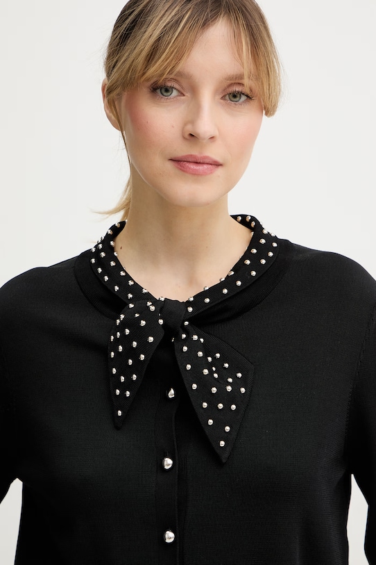 Fracomina kardigán fekete FR26ST8016K42101