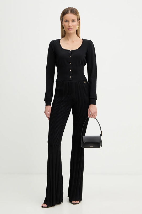 Fracomina kardigan FR26ST8001K52401 czarny SS26