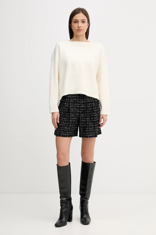 United Colors of Benetton sweter z domieszką wełny 10ICD10GC beżowy SS26