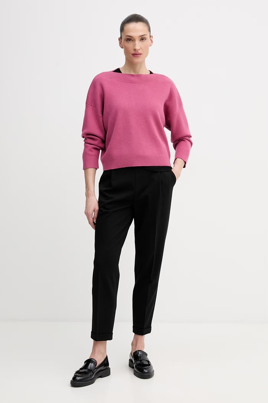United Colors of Benetton sweter z domieszką wełny 10ICD10GC różowy SS26