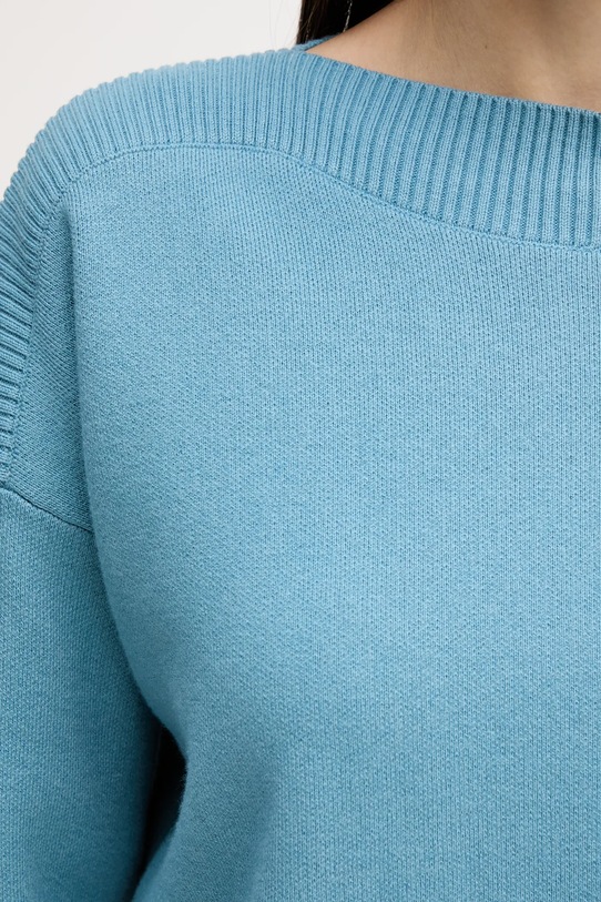 United Colors of Benetton sweter z domieszką wełny 10ICD10GC niebieski